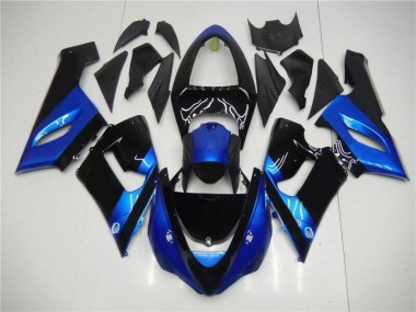 Blu Nero Kit Completo Carenatura Moto ABS ZX6R 05-06