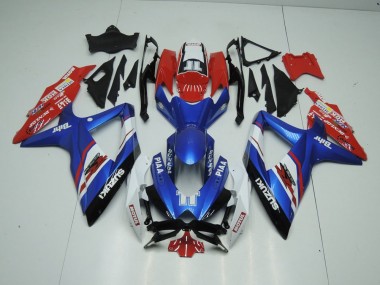 Blu & Rosso Carene Moto GSXR 1000 K9 09-16