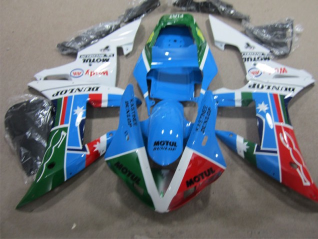 Blu Rosso Verde Motul Carena Moto CBR 1000 RR 04-05