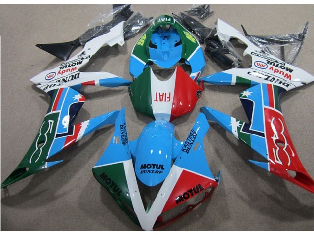 Blu Rosso Verde Motul Kits Carene Moto CBR 1000 RR 04-05