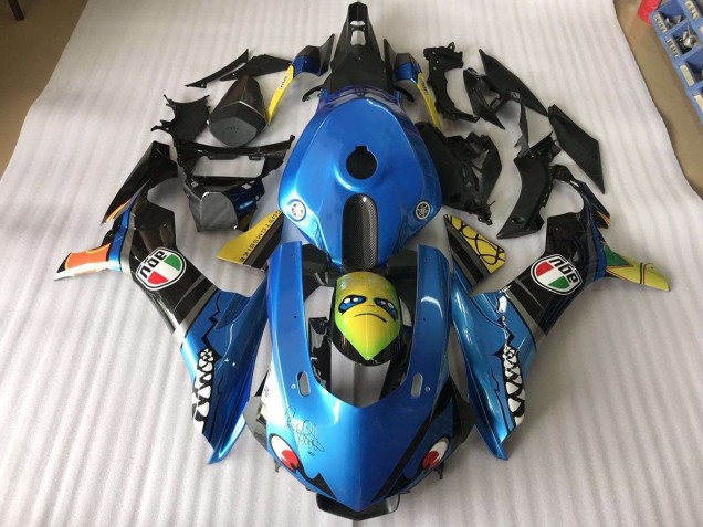 Blu Squalo Carene Moto R1 15-19 Blu Squalo Carene Moto R1 15-19