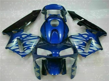 Blu con Argento Fiamma Carene Moto CBR 600 RR 03-04