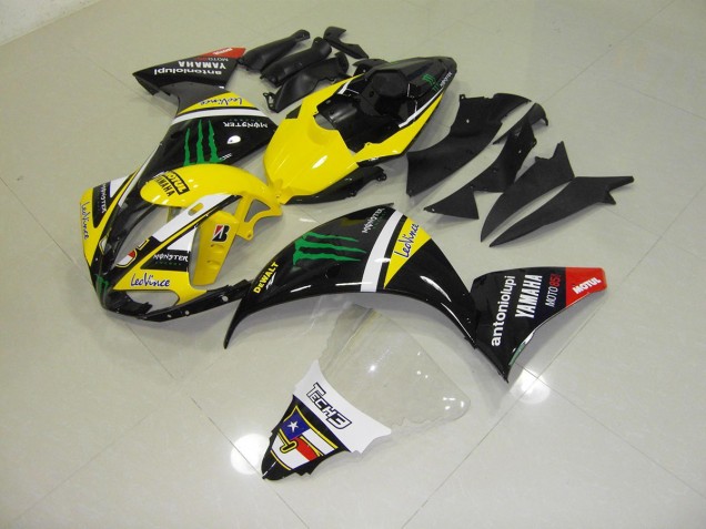 Giallo Monster Carene Moto R1 12-14 Giallo Monster Carene Moto R1 12-14