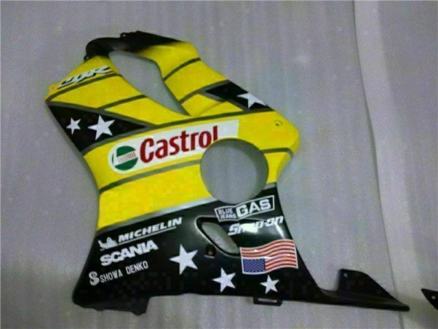 Giallo Nero Castrol Cycle World Carene Moto CBR 600 F4i 01-03 Giallo Nero Castrol Cycle World Carene Moto CBR 600 F4i 01-03