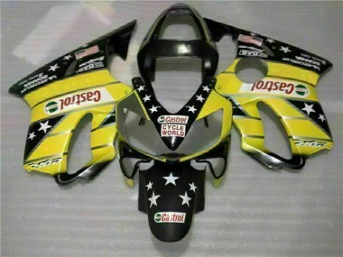 Giallo Nero Castrol Cycle World Carene Moto CBR 600 F4i 01-03