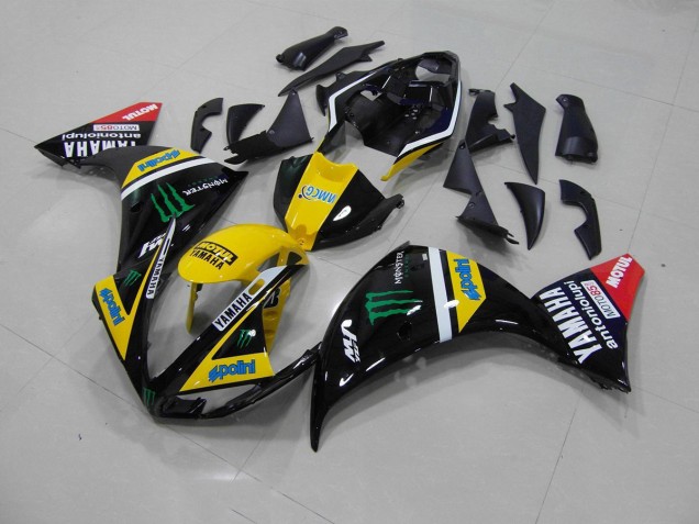 Giallo Nero Monster Kits Carene Moto R1 09-11 Giallo Nero Monster Kits Carene Moto R1 09-11