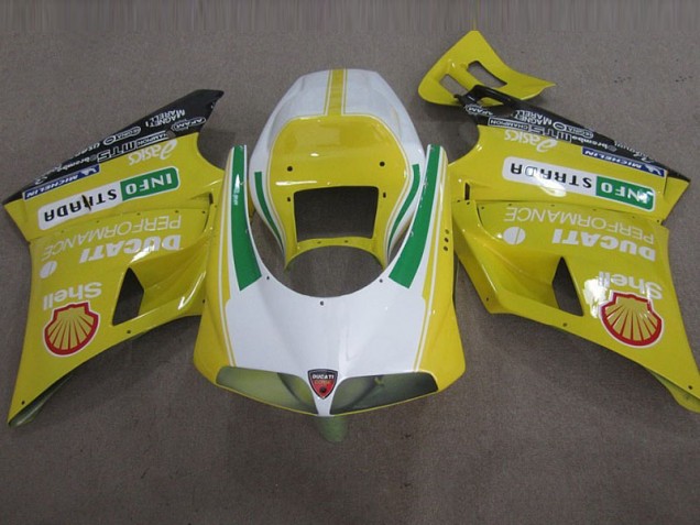 Giallo Shell Info Strrda Carene Moto Ducati 748 93-05