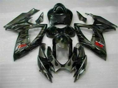 Nero ABS Moto Plastica & Moto Carena GSXR 600 / 750 K6 06-07