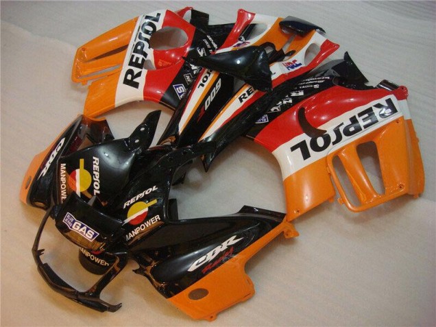 Nero Arancia Repsol Kit Carenatura Motocicletta Completo ABS CBR 600 F3 95-98 Nero Arancia Repsol Kit Carenatura Motocicletta Completo ABS CBR 600 F3 95-98
