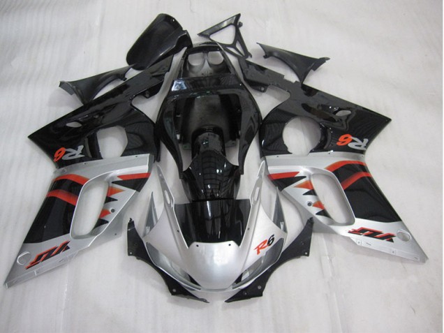 Nero Argento Kit Carenatura Moto Iniezione R6 98-02