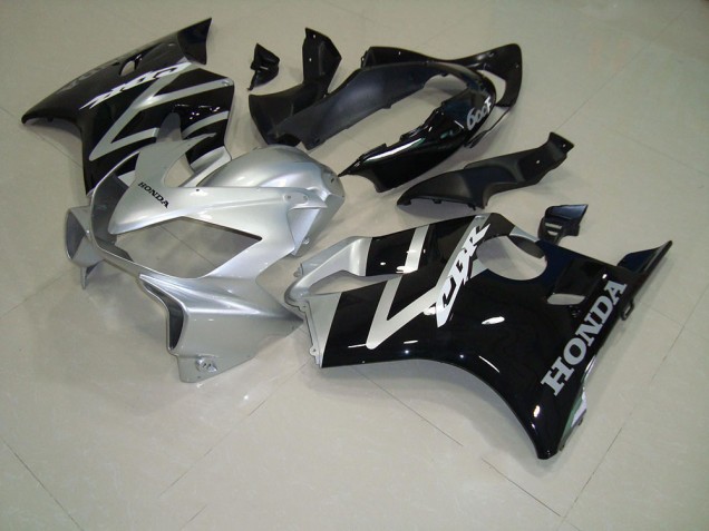 Nero Argento Kit Completo Carenatura Moto ABS CBR 600 F4i 04-07