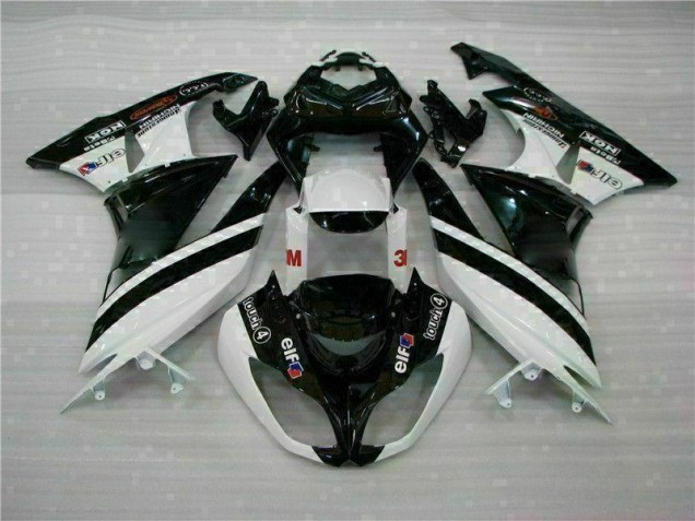 Nero Bianco 3M Touch4 Kits Carenatura Moto Iniezione ZX6R 09-12 Nero Bianco 3M Touch4 Kits Carenatura Moto Iniezione ZX6R 09-12