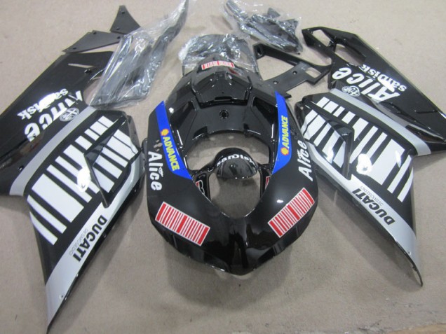 Nero Bianco Advance Alice Carene Moto Ducati 1098 07-14