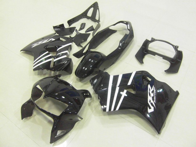 Nero Bianco Banda Carene Moto VFR 800 98-01 Nero Bianco Banda Carene Moto VFR 800 98-01