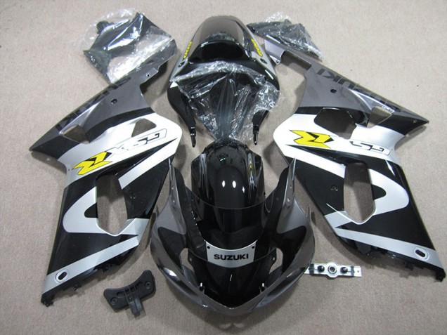 Nero Bianco Carene Moto GSXR 600 K1 K2 K3 01-03 Nero Bianco Carene Moto GSXR 600 K1 K2 K3 01-03