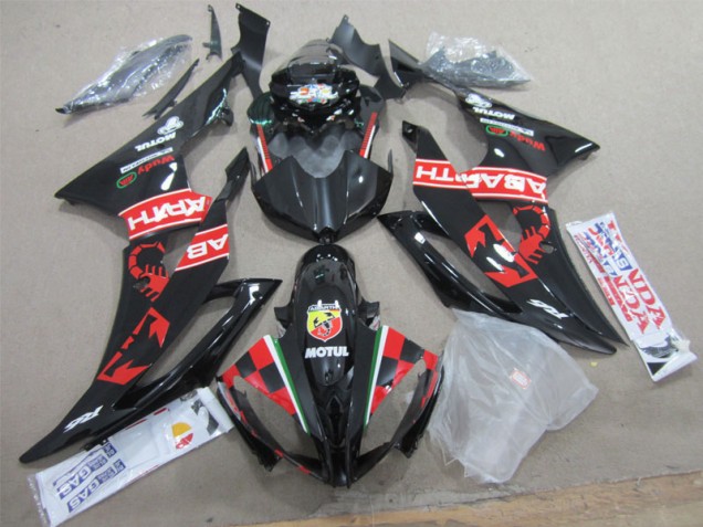 Nero Bianco Motul Carene Moto R6 08-16 Nero Bianco Motul Carene Moto R6 08-16