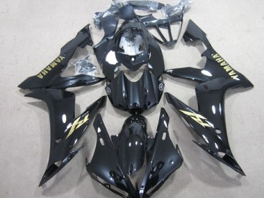 Nero Bianco Oro Decal Carene Moto R1 04-06