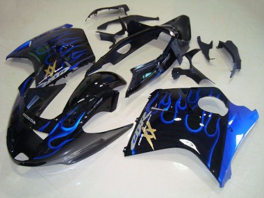 Nero Blu Fiamma Carene Moto CBR 1100 XX Blackbird 96-07