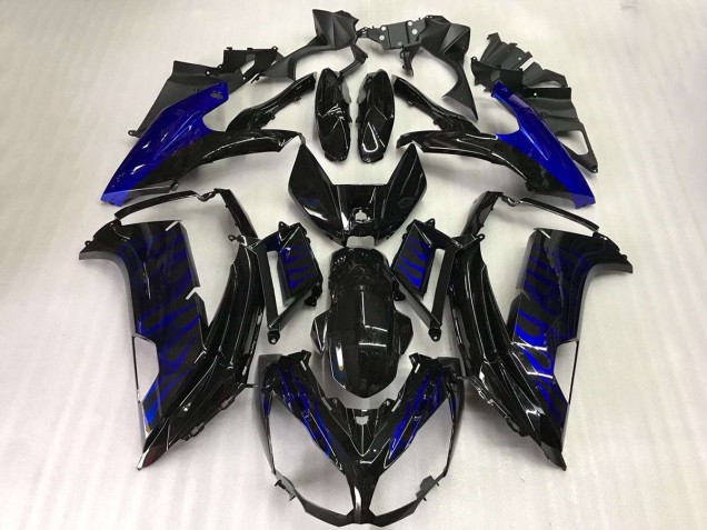 Nero Blu Fiamma Carene Moto EX650 12-16 Nero Blu Fiamma Carene Moto EX650 12-16
