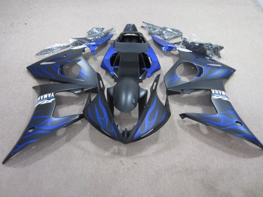 Nero Blu Fiamma Kit Carenatura Moto Completa R6 03-05