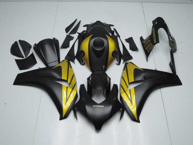 Nero Opaco & Oro Carene Moto CBR 1000 RR 08-11 Nero Opaco & Oro Carene Moto CBR 1000 RR 08-11
