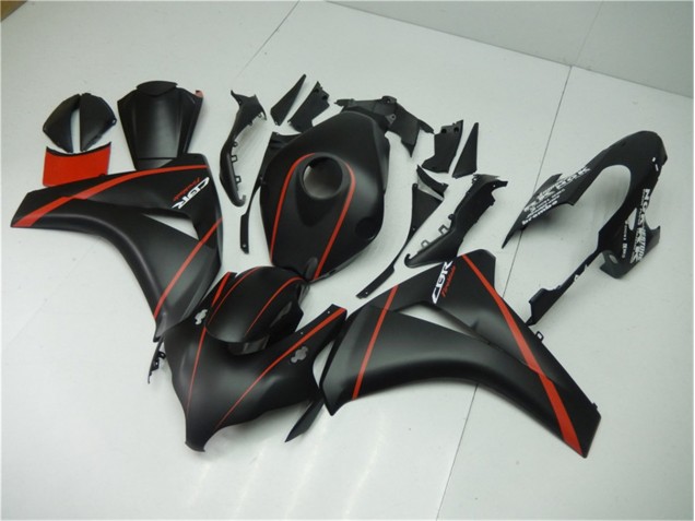 Nero Opaco Rosso Carene Moto CBR 1000 RR 08-11 Nero Opaco Rosso Carene Moto CBR 1000 RR 08-11