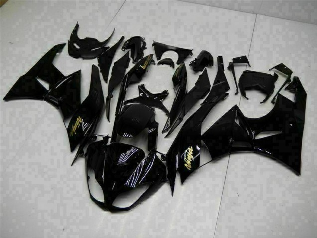 Nero Oro Ninja Carene Moto ZX6R 09-12 Nero Oro Ninja Carene Moto ZX6R 09-12