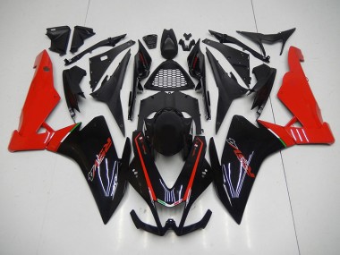 Nero Rosso ABS Kit Carenatura Moto RSV4 09-15