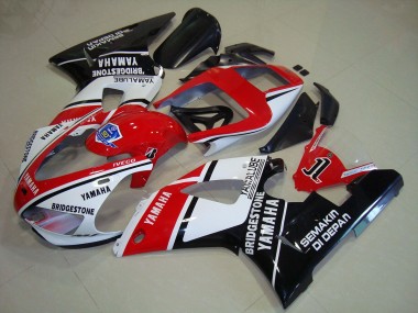 Nero Rosso Adesivos Carene Moto R1 98-99