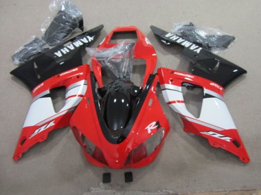 Nero Rosso Bianco Decal Carene Moto R1 98-99