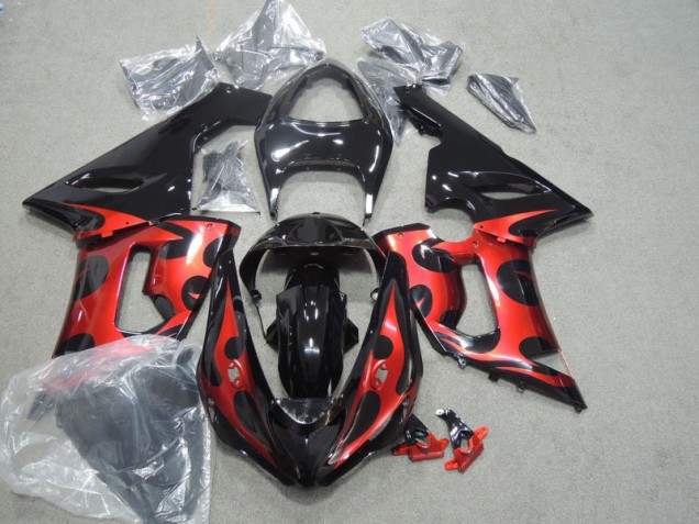 Nero Rosso Carene Moto ZX6R 05-06