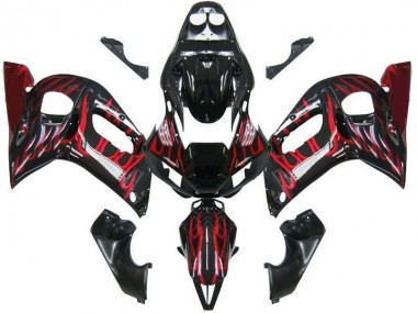 Nero Rosso Fiamma Carene Moto R6 98-02