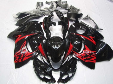 Nero Rosso Kits Carene Moto Completa GSXR 1300 Hayabusa 08-19