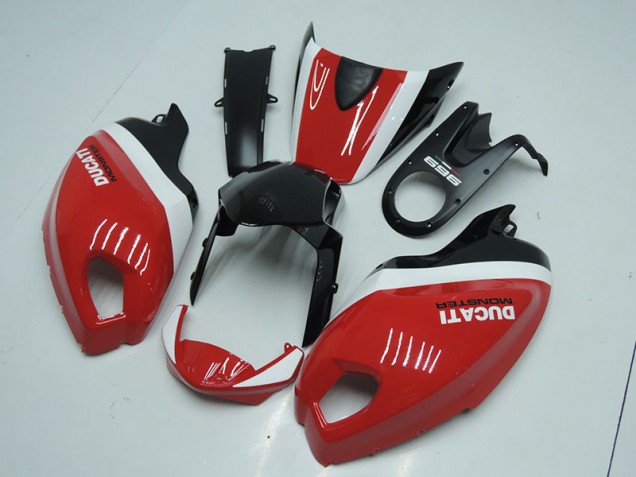 Nero Rosso Monster ABS Moto Plastica & Moto Carena Ducati Monster 696 08-12 Nero Rosso Monster ABS Moto Plastica & Moto Carena Ducati Monster 696 08-12