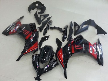Nero Rosso Monster Carene Moto ZX 300R 13-16