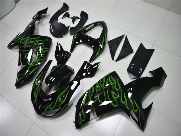 Nero Verde Fiamma Carene Moto ZX10R 06-07