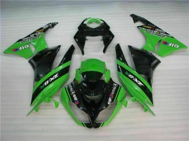 Nero Verde Kits Carene Moto Completa ZX6R 09-12