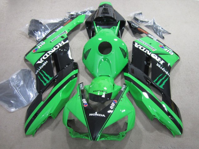 Nero Verde Monster Kit Carenatura Motocicletta Completo ABS CBR 1000 RR 04-05