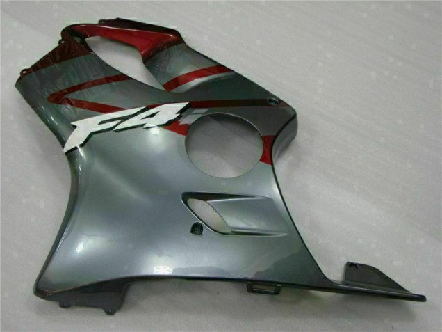 Rosso Argento Kit Completo Carenatura Moto ABS CBR 600 F4i 01-03