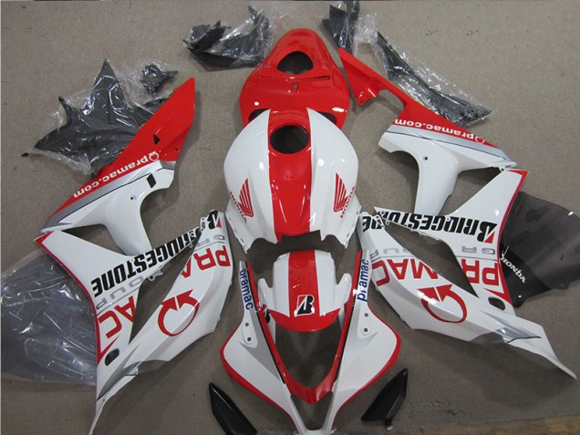 Rosso Bianco ABS Kits Carena Moto CBR 600 RR 07-08 Rosso Bianco ABS Kits Carena Moto CBR 600 RR 07-08
