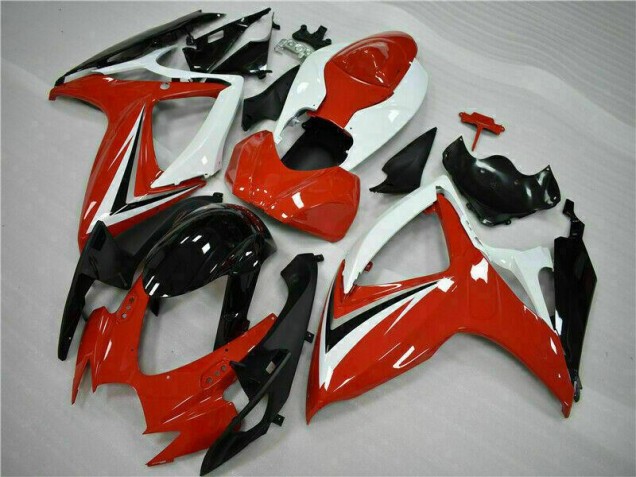 Rosso Bianco ABS Moto Plastica & Moto Carena GSXR 600 / 750 K6 06-07 Rosso Bianco ABS Moto Plastica & Moto Carena GSXR 600 / 750 K6 06-07