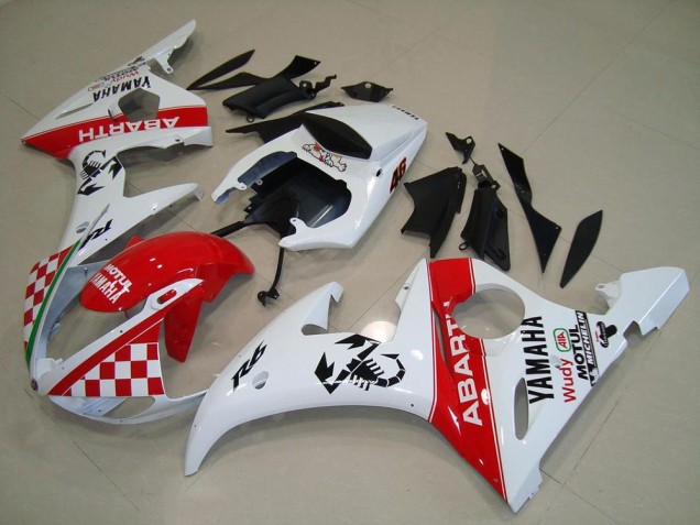Rosso Bianco ABS Plastica Moto & Carenatura Moto R6 03-05