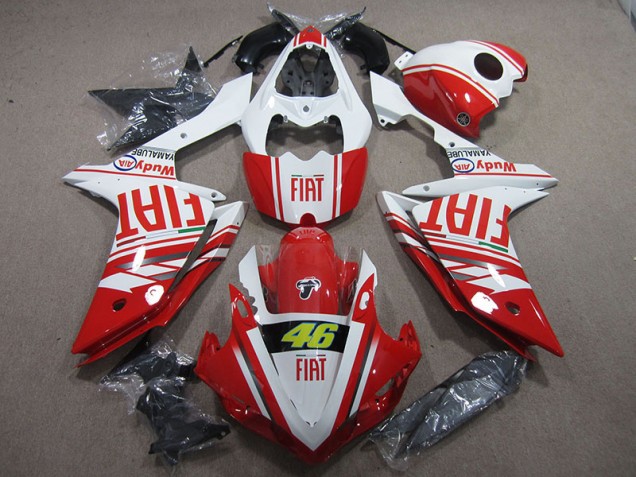Rosso Bianco Fiat 46 Carene Moto R1 07-08