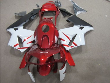 Rosso Bianco Kit Carene Moto CBR 600 RR 03-04