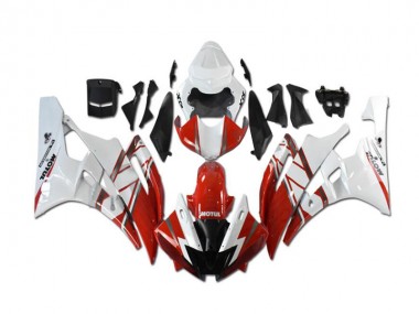 Rosso Bianco Kit Carene Moto Completa R6 06-07
