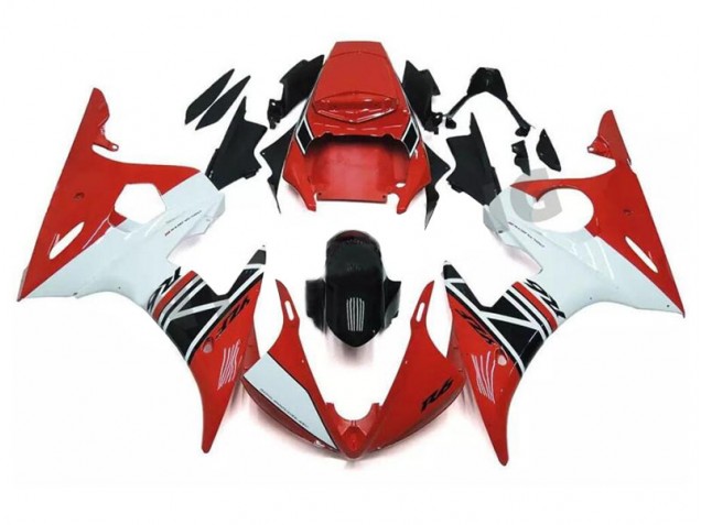 Rosso Bianco Nero ABS Kit Carenatura Moto R6 03-05 Rosso Bianco Nero ABS Kit Carenatura Moto R6 03-05