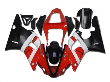 Rosso Bianco Nero Carene Moto R1 00-01