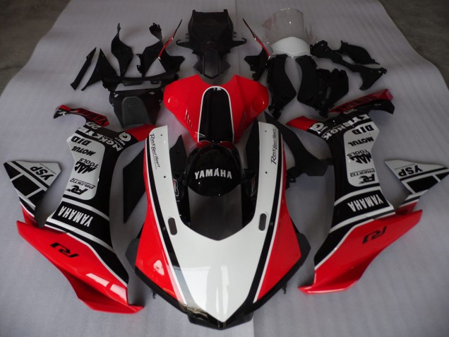 Rosso Bianco Nero Carene Moto R1 15-19 Rosso Bianco Nero Carene Moto R1 15-19