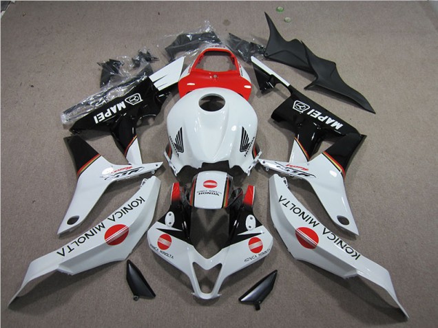 Rosso Bianco Nero Konica Minolta MAPEI Carene Moto CBR 600 RR 07-08