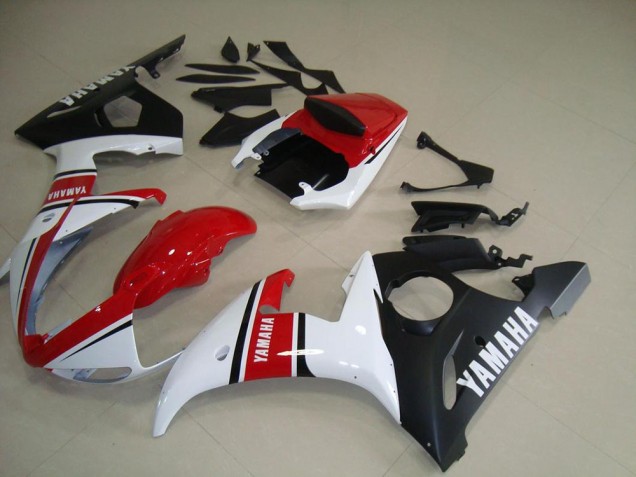Rosso Bianco Nero Opaco Carene Moto R6 03-05 Rosso Bianco Nero Opaco Carene Moto R6 03-05